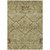 8' X 10' Brown Beige And Artichoke Green Floral Washable Indoor Outdoor Area Rug