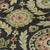 3' X 5' Black Gold And Copper Floral Washable Indoor Outdoor Area Rug