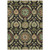 3' X 5' Black Gold And Copper Floral Washable Indoor Outdoor Area Rug