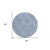 8' Sky Blue And Blue Round Floral Washable Indoor Outdoor Area Rug