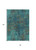8' X 10' Teal Blue Navy Blue And Brown Abstract Washable Indoor Outdoor Area Rug
