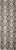 8' Black and Taupe Geometric Hand Tufted Runner Rug