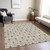 3' X 5' Brown And Beige Geometric Washable Indoor Outdoor Area Rug