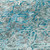 8' Teal Blue Gray And Charcoal Round Geometric Washable Indoor Outdoor Area Rug
