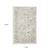 6' X 9' Ivory And Blue Oriental Hand Tufted Area Rug