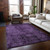 9' X 12' Purple Abstract Washable Non Skid Indoor Outdoor Area Rug