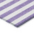 9' X 12' Purple and White Striped Washable Non Skid Indoor Outdoor Area Rug