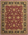 5' X 8' Red Black And Gold Oriental Hand Tufted Area Rug