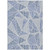 10' X 14' Navy Blue And Denim Blue Geometric Washable Indoor Outdoor Area Rug