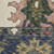8' X 11' Blue And Ivory Floral Area Rug With Fringe