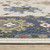 8' X 11' Blue And Ivory Floral Area Rug With Fringe