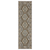 8' Blue And Gray Medallion Runner Rug