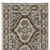 8' Blue And Gray Medallion Runner Rug