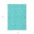 5' X 8' Turquoise Geometric Washable Non Skid Indoor Outdoor Area Rug