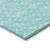 5' X 8' Turquoise Geometric Washable Non Skid Indoor Outdoor Area Rug