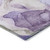 10' X 14' Gray and Purple Abstract Washable Non Skid Indoor Outdoor Area Rug
