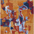 8' X 10' Copper Gray And Burgundy Abstract Washable Indoor Outdoor Area Rug