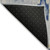 3' X 5' Navy Blue Ivory And Gray Ikat Washable Indoor Outdoor Area Rug