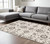 8' X 11' Ivory And Gray Oriental Area Rug