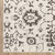 8' X 11' Ivory And Gray Oriental Area Rug
