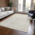 8' X 10' Beige And Ivory Geometric Washable Indoor Outdoor Area Rug