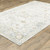 9' X 12' Ivory And Blue Oriental Hand Tufted Area Rug