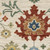 5' X 8' Ivory Blue And Yellow Oriental Area Rug With Fringe