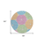 8' Purple Green And Aqua Round Geometric Washable Indoor Outdoor Area Rug
