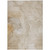 9' X 12' Beige Abstract Washable Non Skid Indoor Outdoor Area Rug