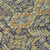 8' Round Blue and Orange Round Floral Washable Non Skid Indoor Outdoor Area Rug