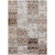 8' X 10' Taupe and Ivory Patchwork Washable Non Skid Indoor Outdoor Area Rug