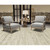5' X 8' Ivory And Brown Wool Striped Hand Woven Area Rug