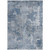 10' X 14' Blue Abstract Washable Non Skid Indoor Outdoor Area Rug