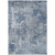 10' X 14' Blue Abstract Washable Non Skid Indoor Outdoor Area Rug