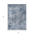 10' X 14' Blue Abstract Washable Non Skid Indoor Outdoor Area Rug
