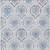 8' X 10' Gray And Denim Blue Medallion Washable Indoor Outdoor Area Rug