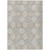 3' X 5' Taupe Beige And Khaki Floral Medallion Washable Indoor Outdoor Area Rug