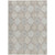 3' X 5' Taupe Beige And Khaki Floral Medallion Washable Indoor Outdoor Area Rug