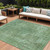 9' X 12' Sage And Mint Green Abstract Washable Indoor Outdoor Area Rug