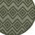 4' Dark Green And Light Green Round Geometric Indoor Outdoor Area Rug