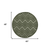 4' Dark Green And Light Green Round Geometric Indoor Outdoor Area Rug