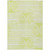 8' X 10' Green and White Abstract Washable Non Skid Indoor Outdoor Area Rug