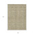 8' X 10' Beige Taupe And Brown Floral Washable Indoor Outdoor Area Rug
