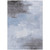 8' X 10' Sky Blue Gray And Ivory Abstract Washable Indoor Outdoor Area Rug