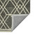 8' X 10' Dark Gray And Ivory Wool Geometric Hand Hooked Area Rug