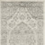 7' Ivory And Gray Floral Medallion Distressed Runner Rug