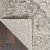 7' Ivory And Gray Floral Medallion Distressed Runner Rug