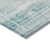 3' X 5' Teal Blue Aqua And Ivory Abstract Washable Indoor Outdoor Area Rug