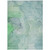 10' X 14' Teal Abstract Washable Non Skid Indoor Outdoor Area Rug