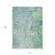 10' X 14' Teal Abstract Washable Non Skid Indoor Outdoor Area Rug